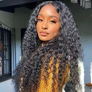13X4 Kinky Curly Lace Front Human Hair Wigs